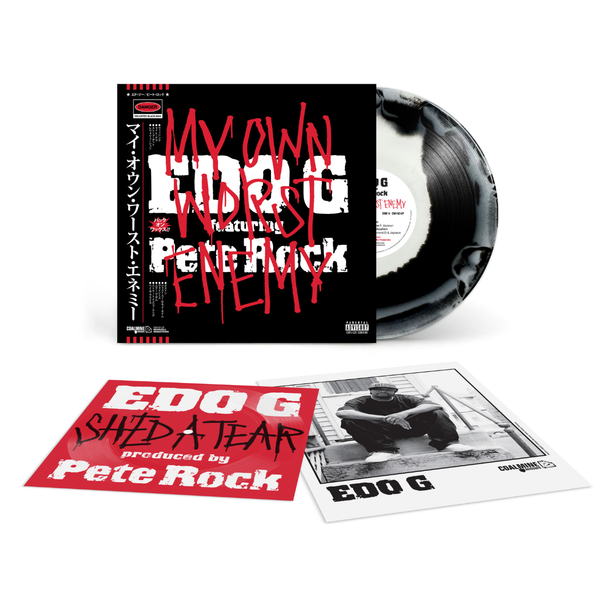 Edo G feat Pete Rock - My Own Worst Enemy (Swirl LP w/ OBI & Flexi
