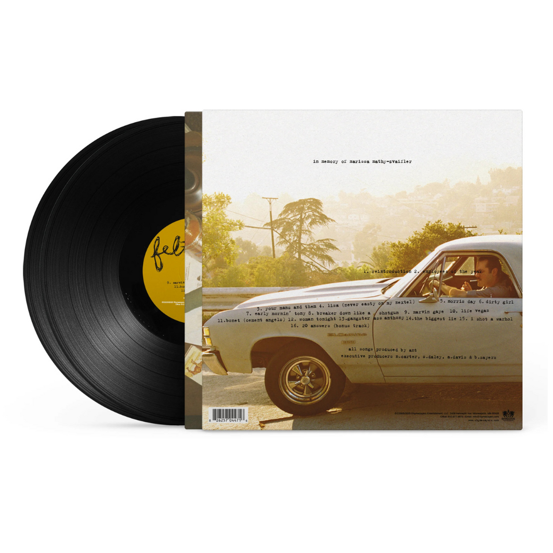 Felt (Murs & Slug) Felt 2: A Tribute to Lisa Bonet (Vinyl 2xLP)