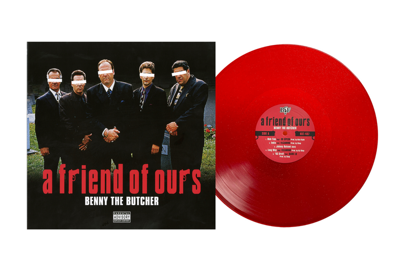 Benny The Butcher - A Friend Of Ours (Red Ice Diamond Vinyl LP) Benny The Butcher - A Friend Of Ours (Red Ice Diamond Vinyl LP)