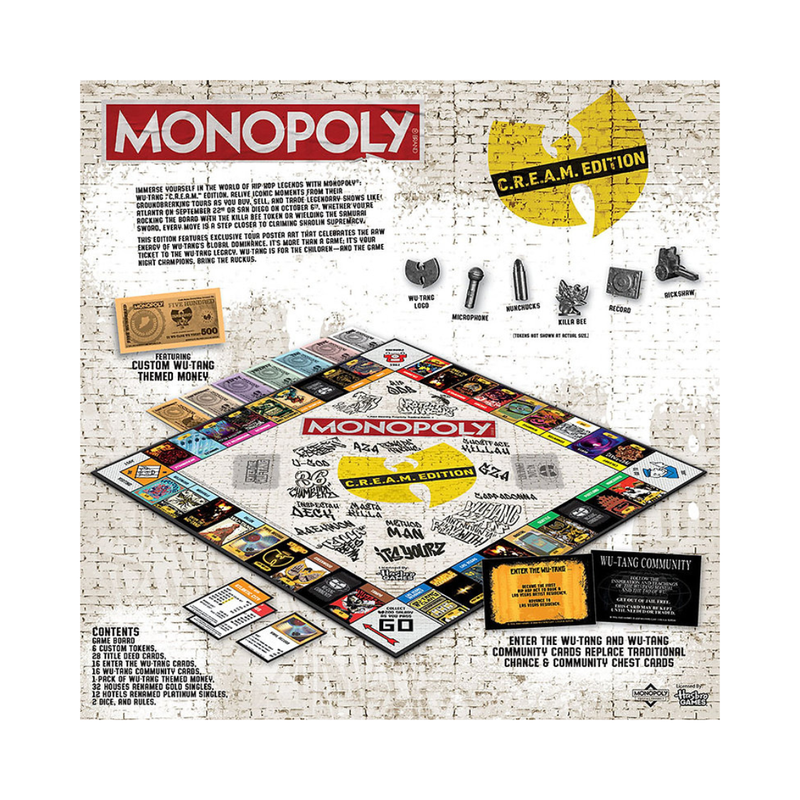 Monopoly Wu-Tang Clan C.R.E.A.M. Edition (Board Game)