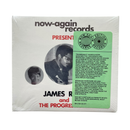 Album cover for James Reese and The Progressions featuring a central portrait and smaller portraits of three individuals, with 'Now-Again Records' branding.