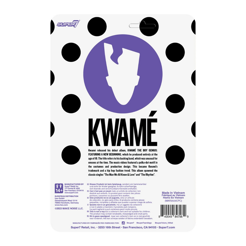 Kwamé (White/Black Polka Dot) (3.75" Figure)