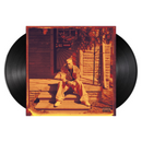 Eminem's Marshall Mathers 25th anniversary  vinyl album with a cover featuring Eminem sitting on a porch. 