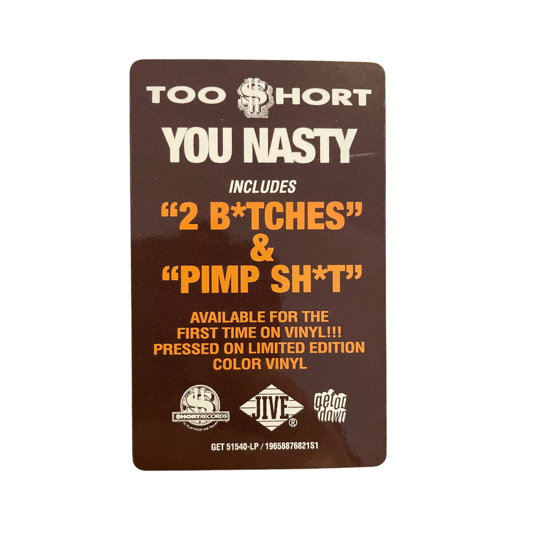 Too $hort - You Nasty (Splatter 2xLP)