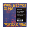 Album cover for 'Non Ex Orbis' by Karl Hector and the Malcouns, featuring bold yellow text over a textured blue and orange abstract background.