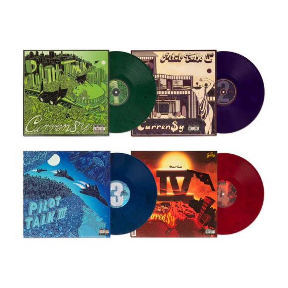 Curren$y - Jet Life: The Pilot Talk Collection (Colored 4xLP Box Set)