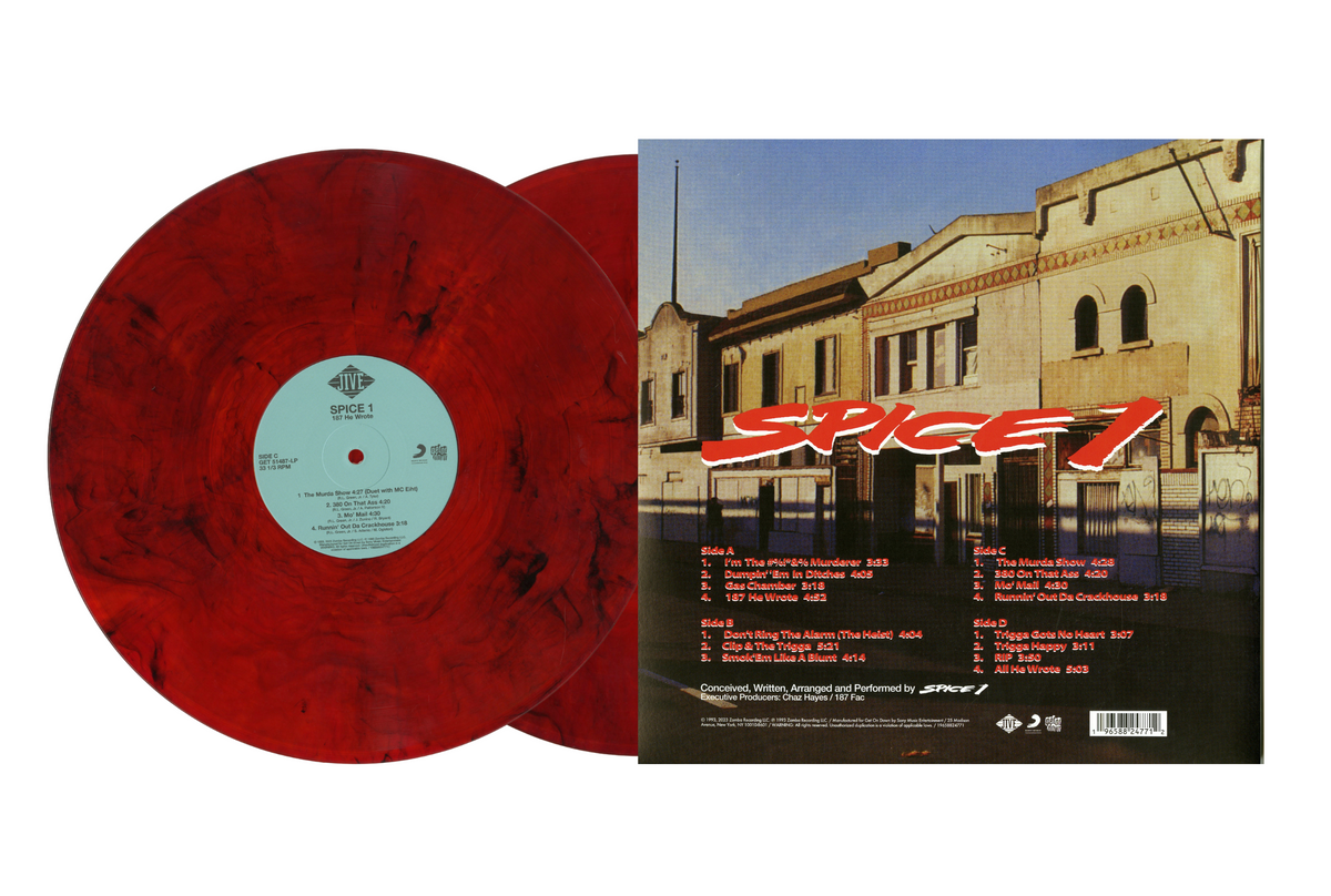 米2LP Spice 1 187 He Wrote GET51487LP Get On Down 未開封 /00460 Spice 1 - 187 He Wrote (Colored Vinyl 2xLP)