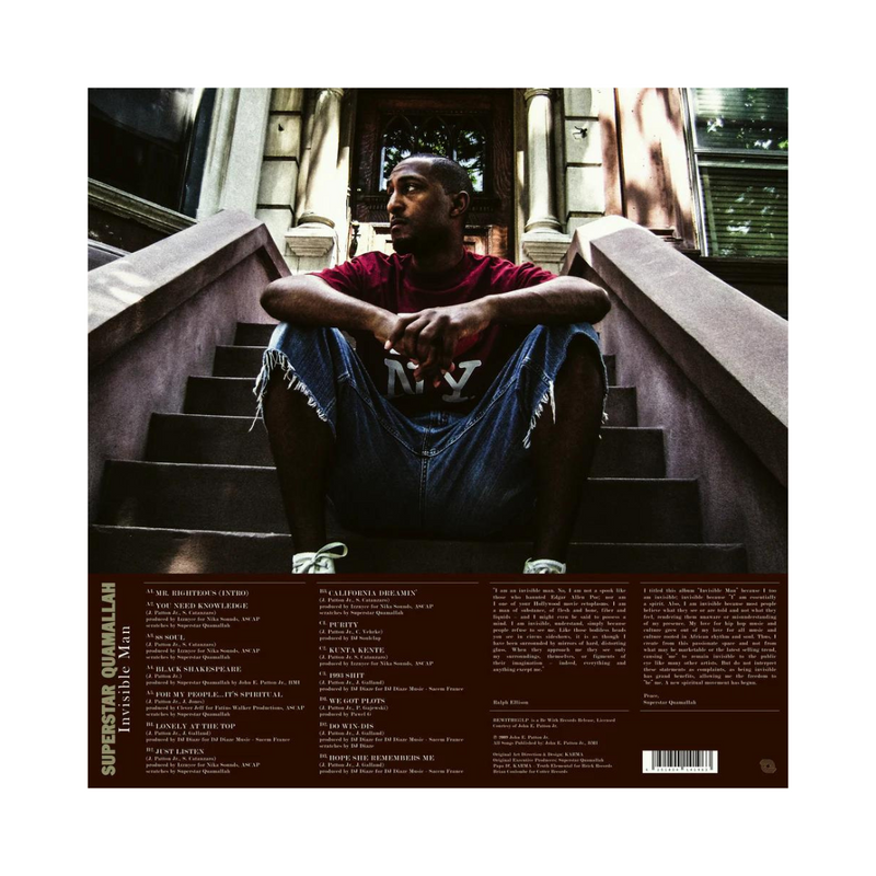 Superstar Quamallah - Invisible Man (Vinyl 2xLP) Superstar Quamallah - Invisible Man (Vinyl 2xLP)