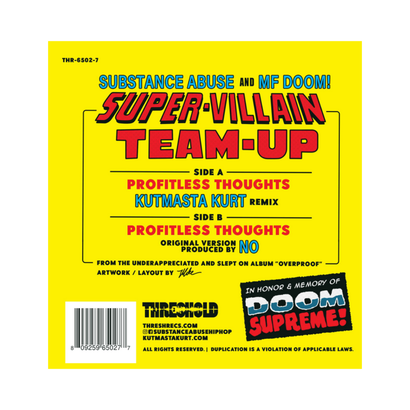 Super-Villain Team Up (Yellow 7")