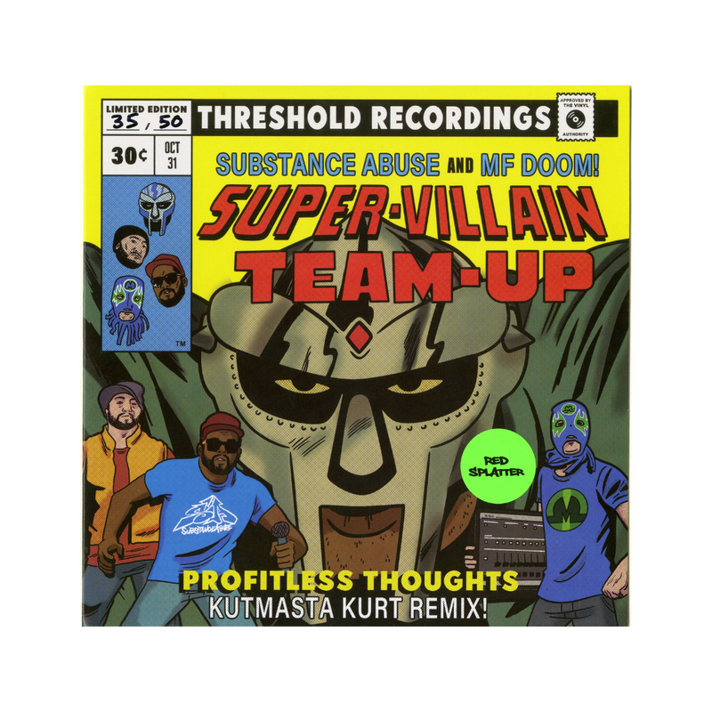 Super-Villain Team Up (Red Splatter 7" + Sticker)