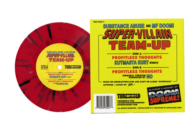 Super-Villain Team Up (Red Splatter 7" + Sticker)