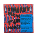 Album cover art for 'Funky Movement' by Timothy McNealy, featuring bold black text over a repeating blue-and-red pattern of walking figures.
