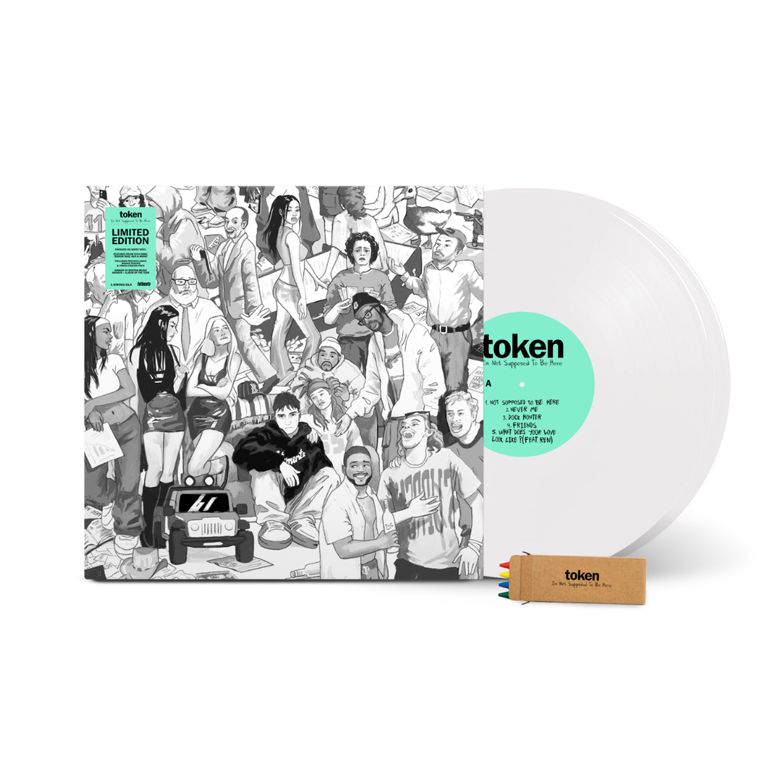 Token - I'm Not Supposed To Be Here (White 2xLP w/Crayon Pack)