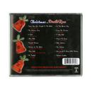 Back cover of a music album titled 'Christmas on Death Row' with red bells and a black background.