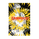 Book cover of 'Welcome to Zamrock!' with a person playing guitar and yellow abstract design.