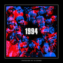 Album cover for 1994 featuring a collage of various hip-hop artists with the year 1994 prominently displayed. The cover has a red and blue color scheme.