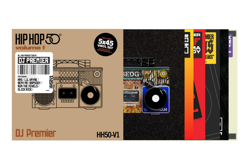 DJ Premier - Hip Hop 50: Vol 1 (5 x 45 Box Set) DJ Premier - Hip Hop 50: Vol 1 (5 x 45 Box Set)