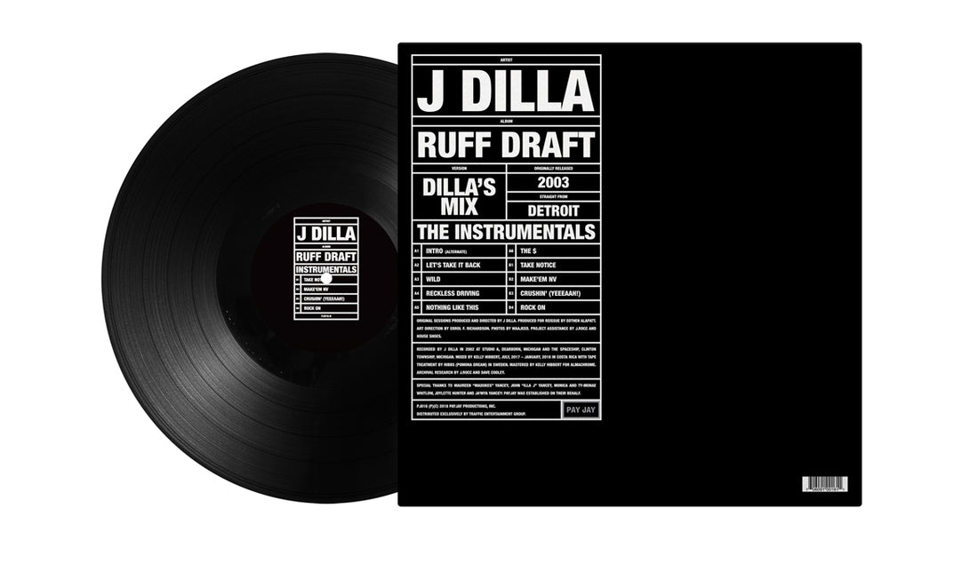 J Dilla (aka Jay Dee) - Ruff Draft: The Instrumentals (Vinyl LP)