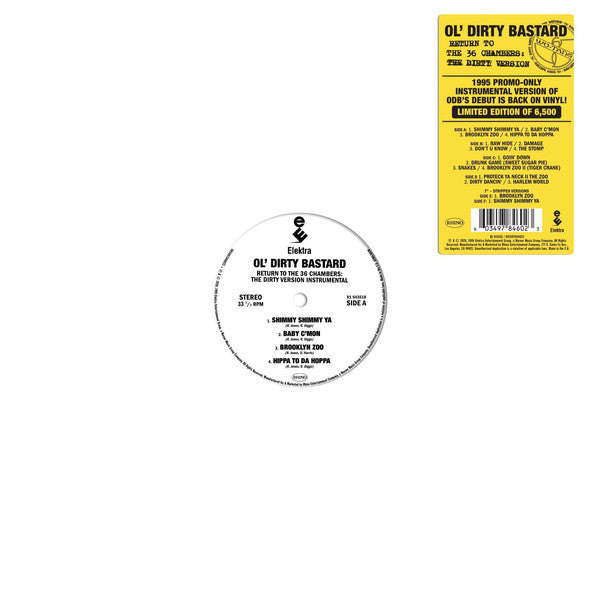 Ol Dirty Bastard - Return To The 36 Chambers : The Dirty Version -LP