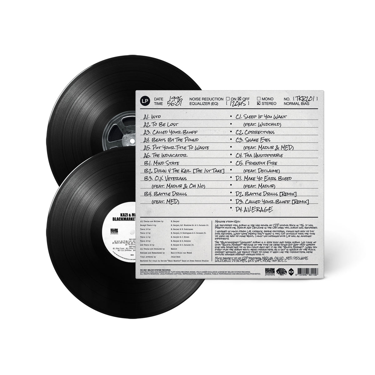 【60％OFF】 Madlib & Kazi - 2xLP) (Vinyl Seminar Blackmarket 洋楽