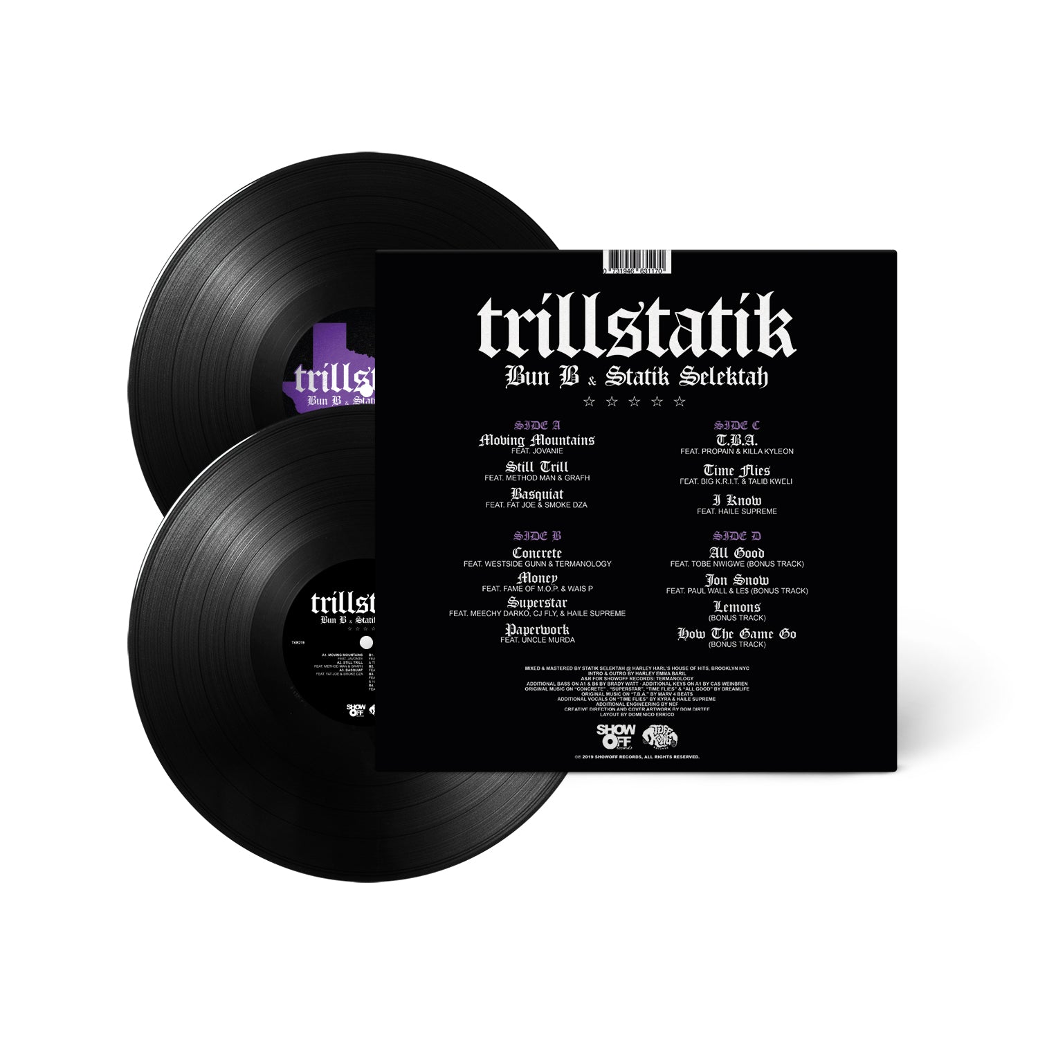 Bun B & Statik Selektah - Trillstatik Deluxe (Vinyl 2xLP)