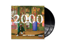 A double LP record album cover featuring Joey Badass with the album title '2000' in large numerals in the background with black Vinyl sticking out